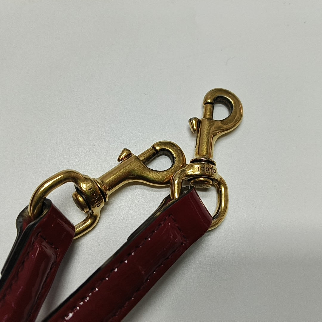 Bright Bit Patent Leather Red