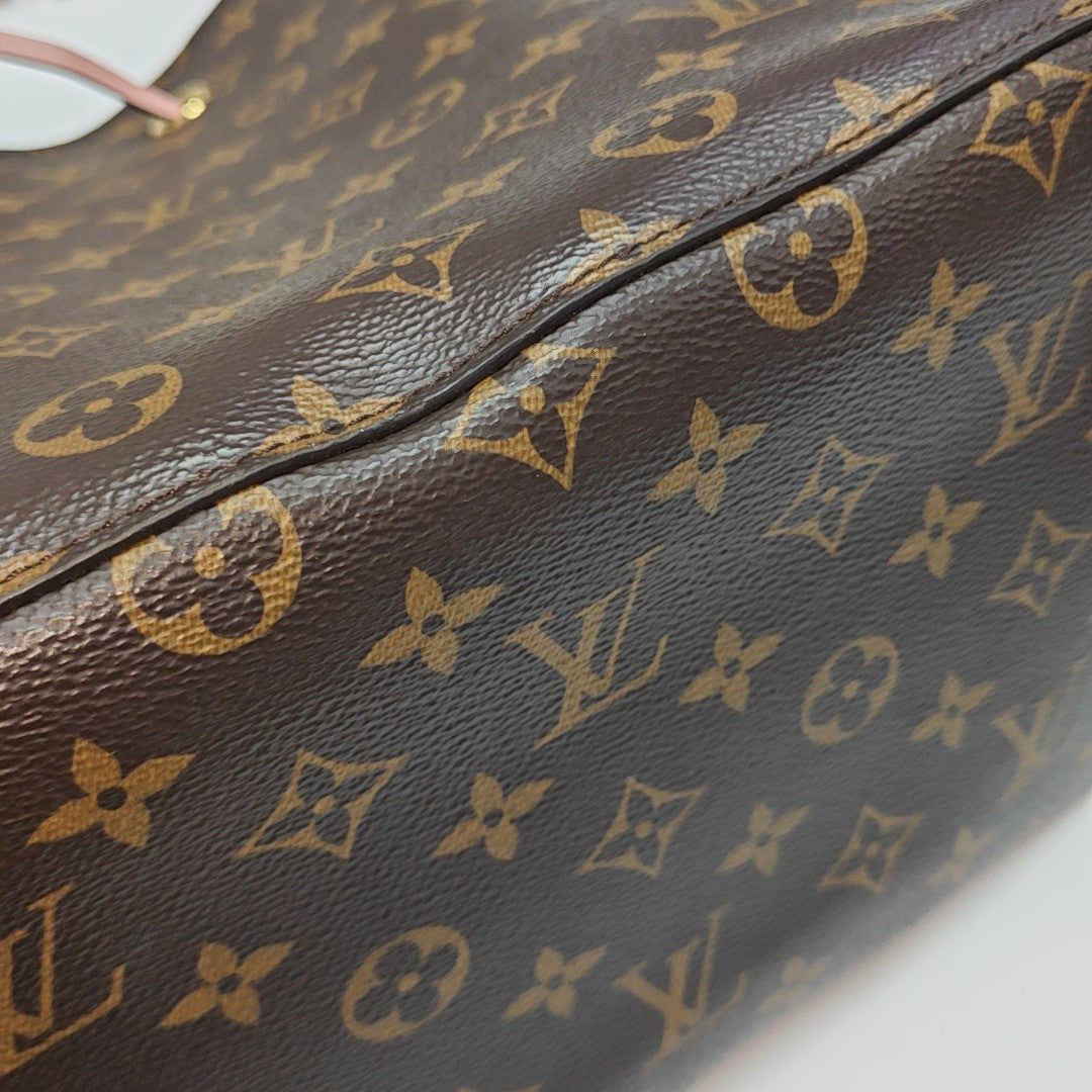 NÉONOÉ MM Monogram Coated Canvas Brown