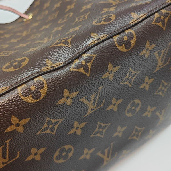 NÉONOÉ MM Monogram Coated Canvas Brown