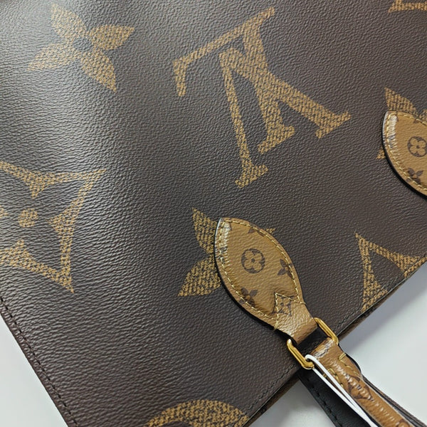 ONTHEGO MM Monogram Coated Canvas Brown