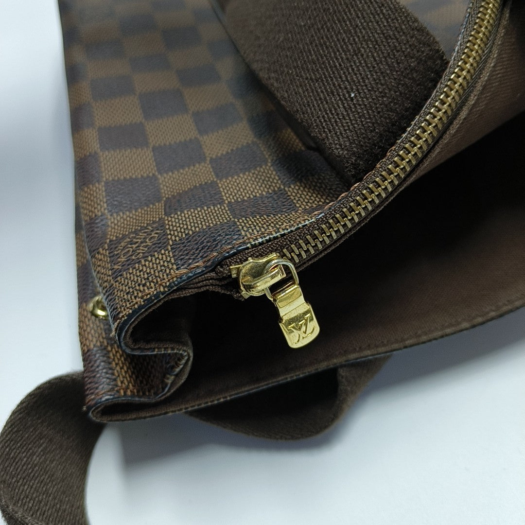 VINTAGE BEAUBOURG Damier Ebene Coated Canvas Brown