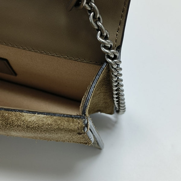 Dionysus Super Mini Monogram Coated Canvas Beige