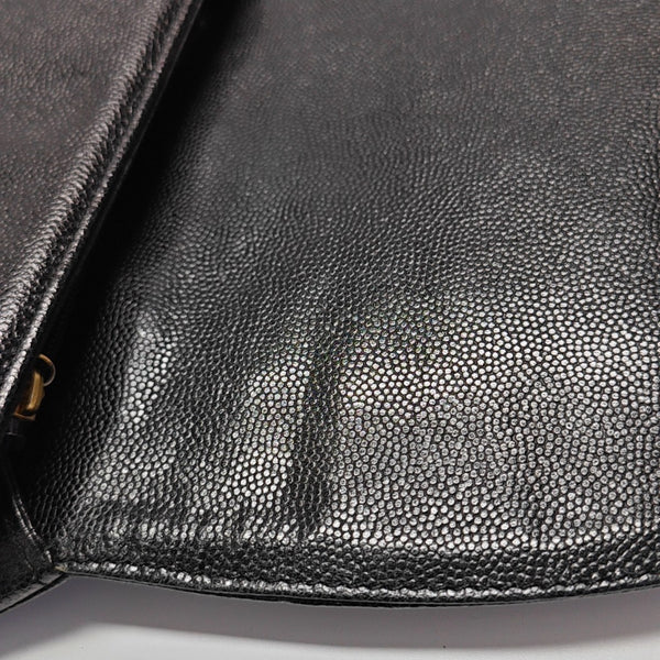 Calfskin Shoulder Bag Black