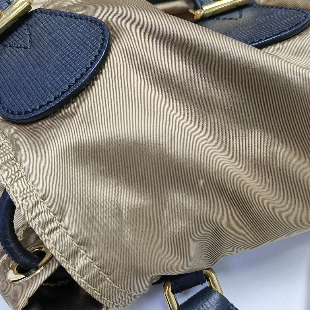The Rucksack Medium Nylon Gold