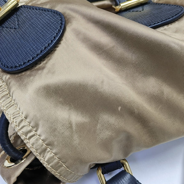 The Rucksack Medium Nylon Gold