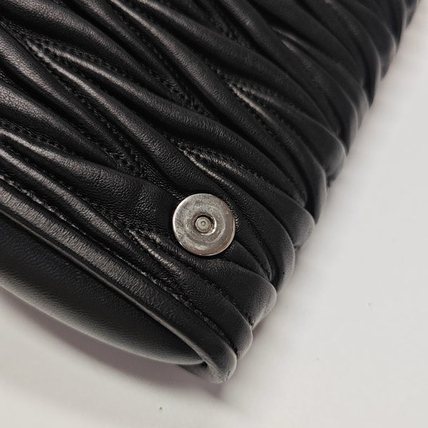Matelassé Quilted Lambskin Black