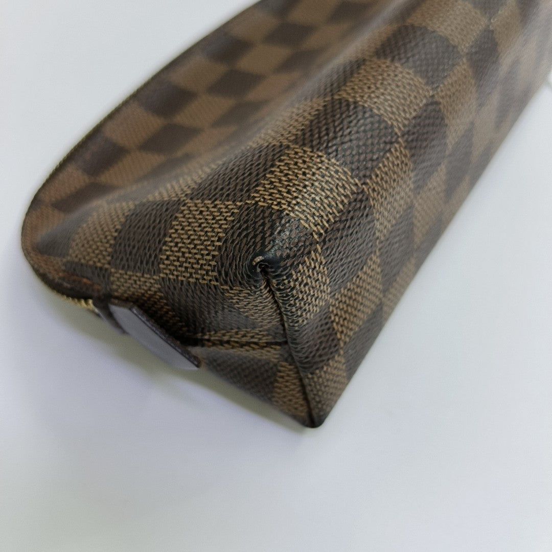 COSMETIC PM Damier Ebene Coated Canvas Brown