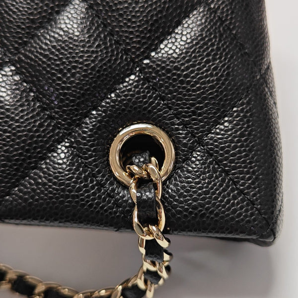 Quilted Grained Calfskin Black