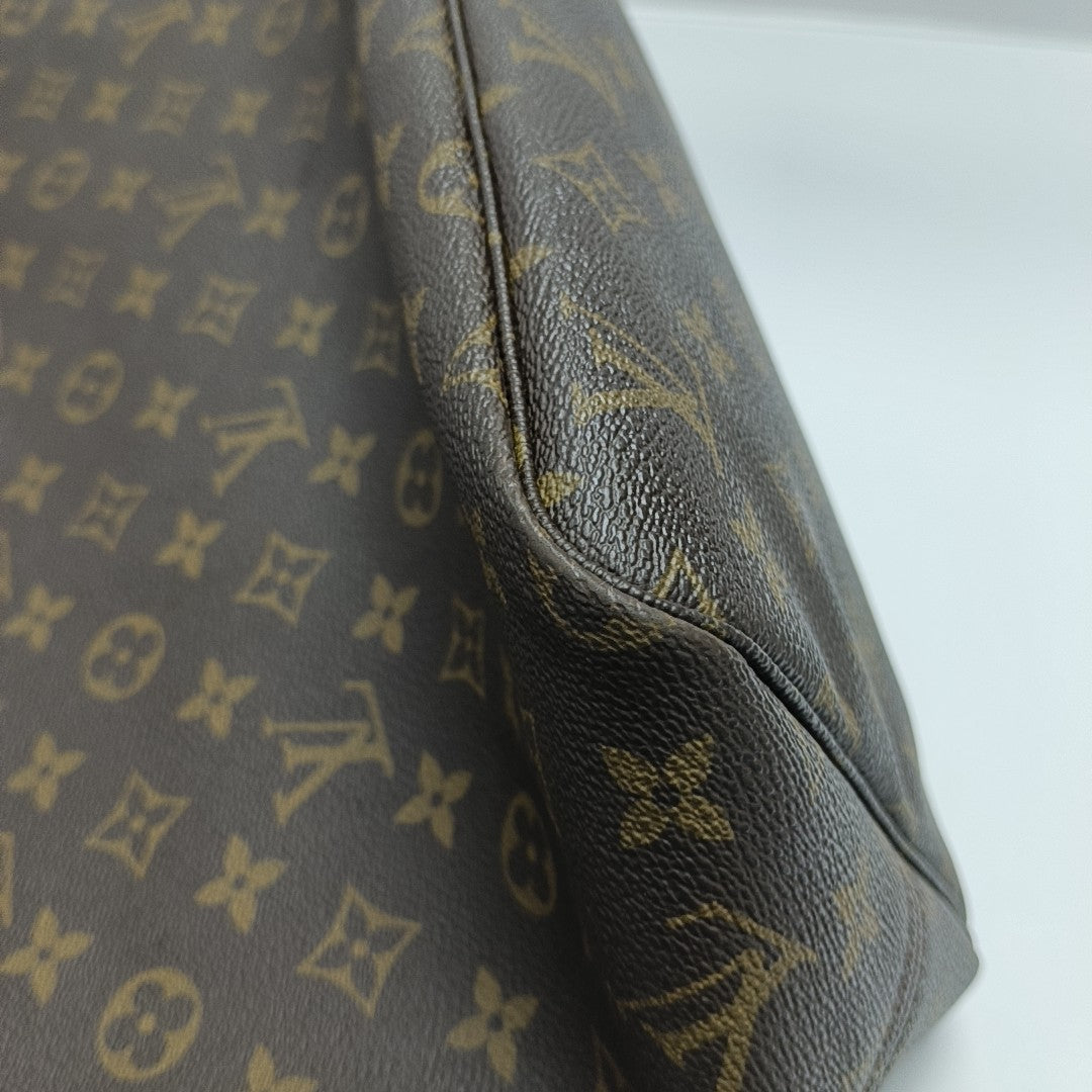 NEVERFULL GM Monogram Coated Canvas Brown