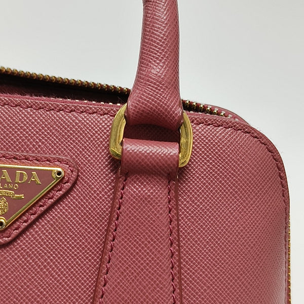 Promenade Mini Saffiano Calfskin Red