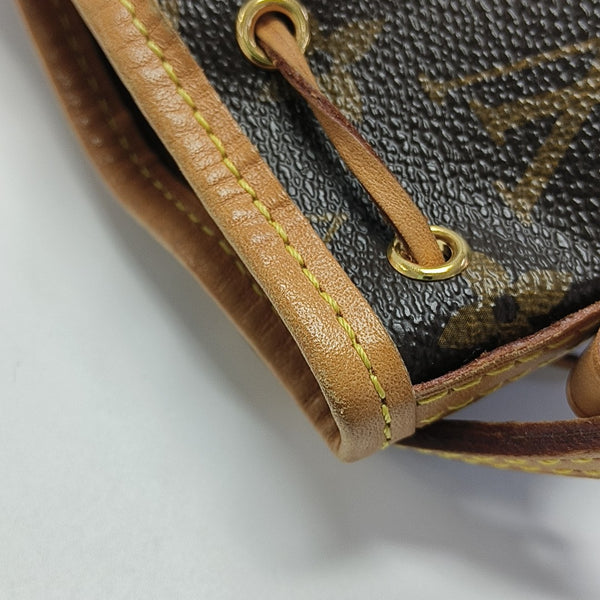 NÉONOÉ Nano Monogram Coated Canvas Brown