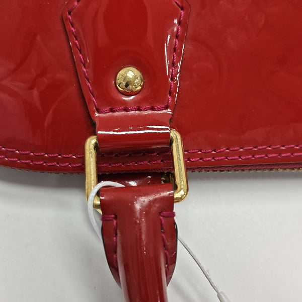 ALMA PM Monogram Patent Leather Red