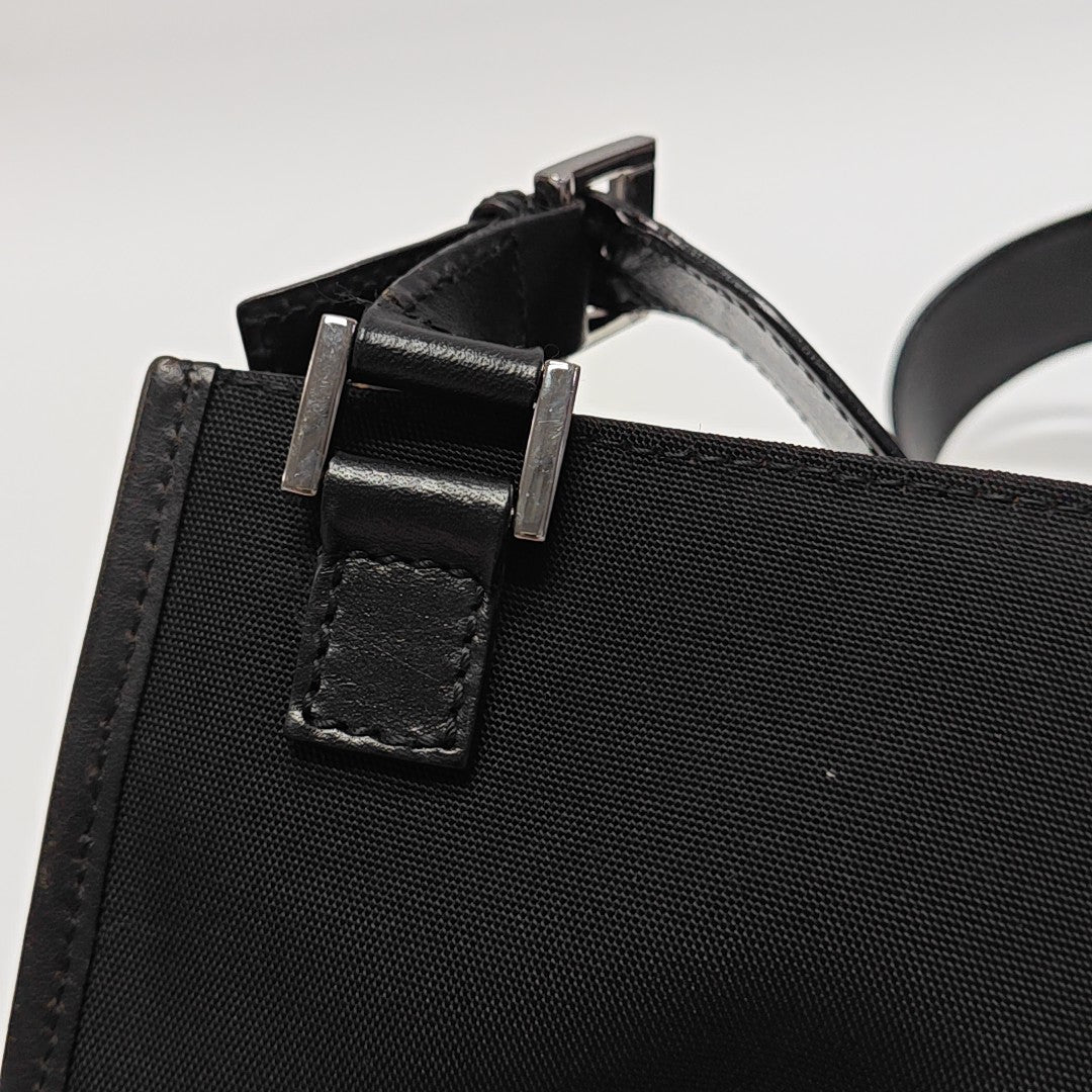 Fabric Shoulder Bag Black