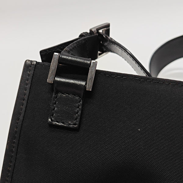 Fabric Shoulder Bag Black