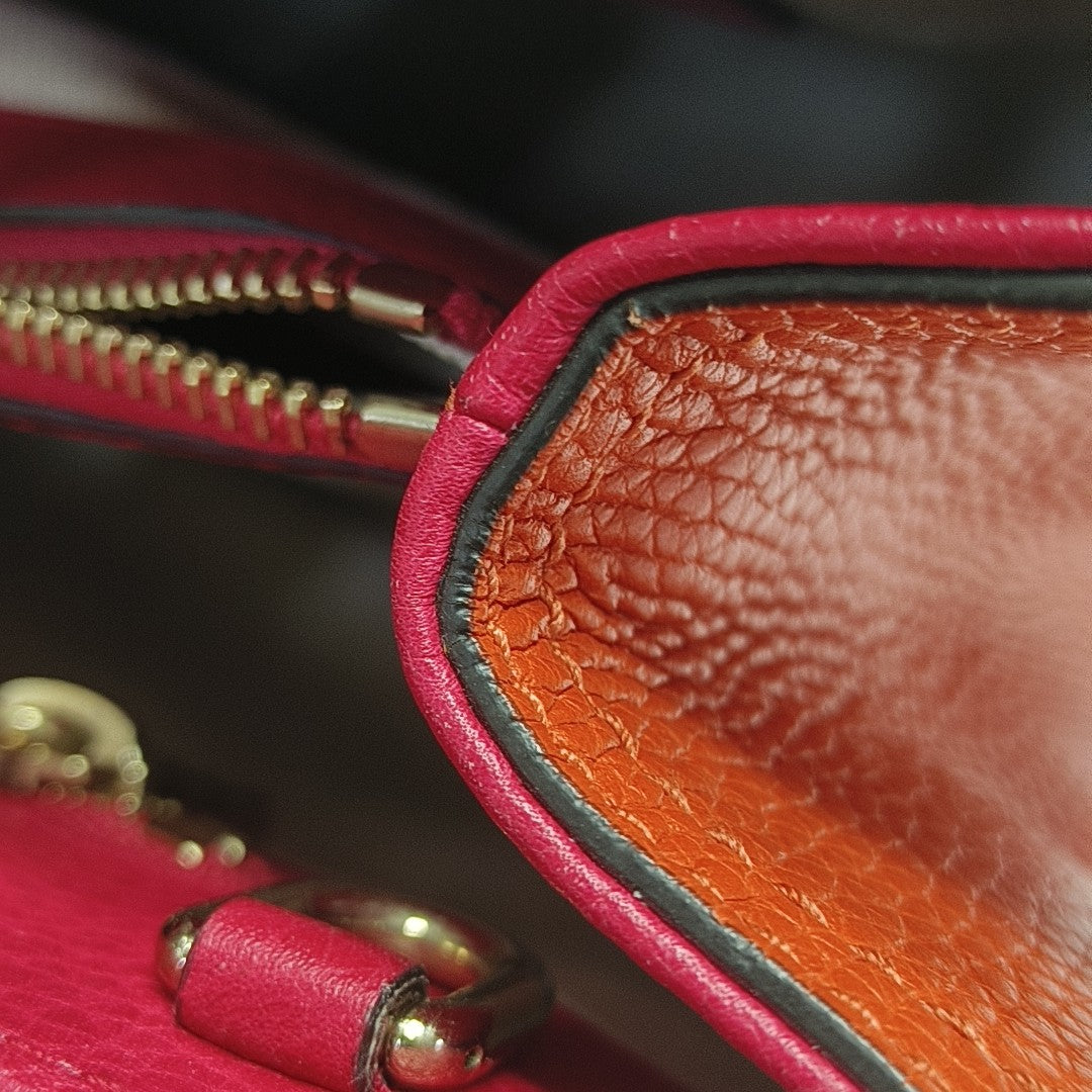 Bamboo 1947 Medium Calfskin Red