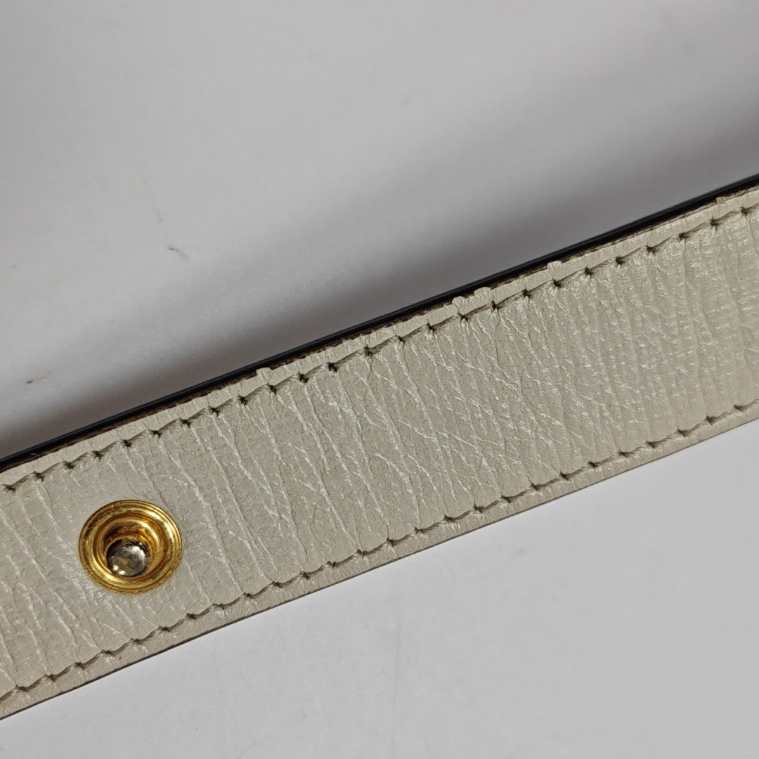 Horsebit 1955 Small Monogram Coated Canvas Beige
