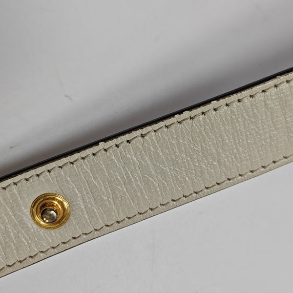 Horsebit 1955 Small Monogram Coated Canvas Beige
