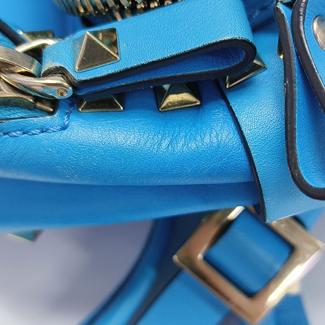 Rockstud Mini Calfskin Blue