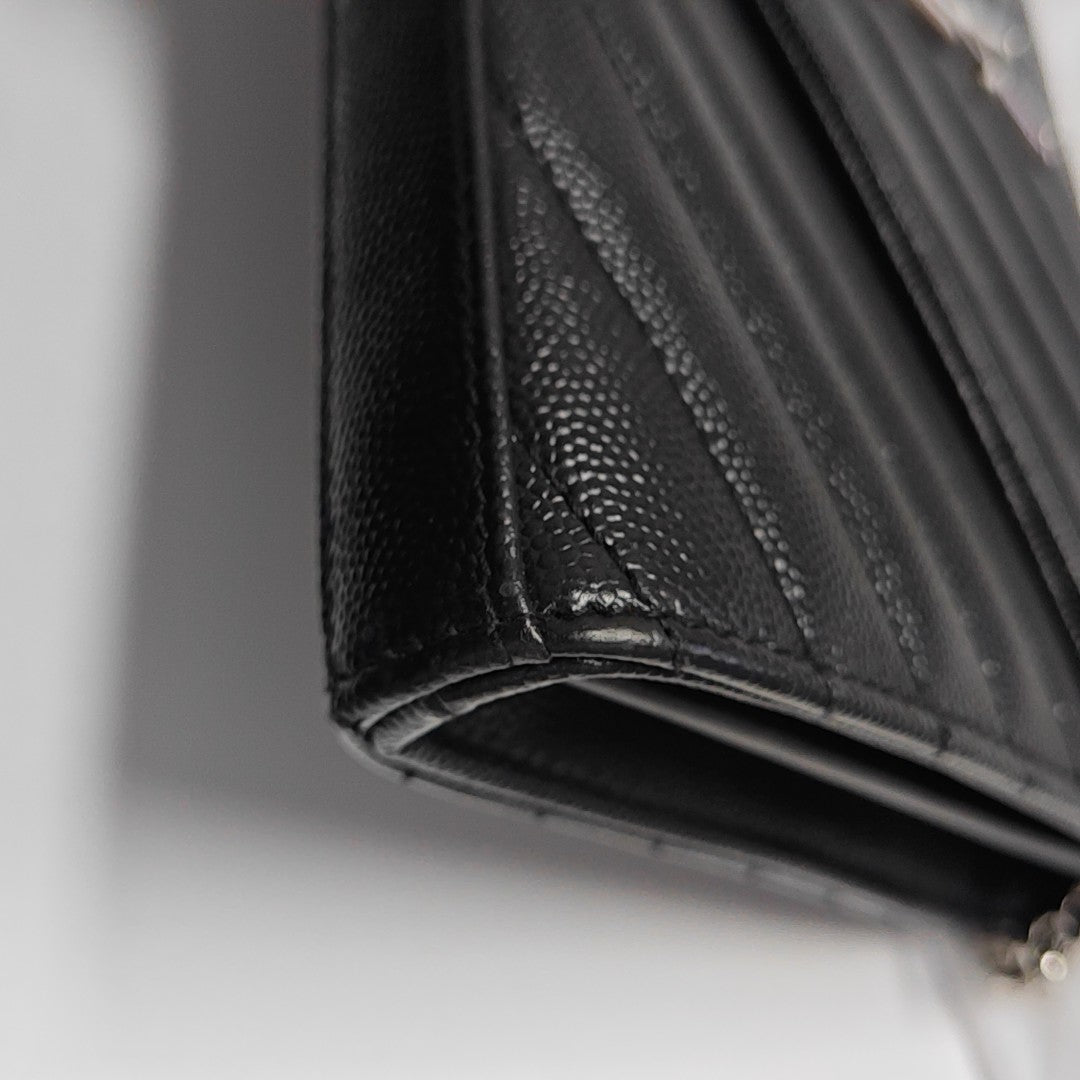MONOGRAM Medium Chevron Calfskin Black