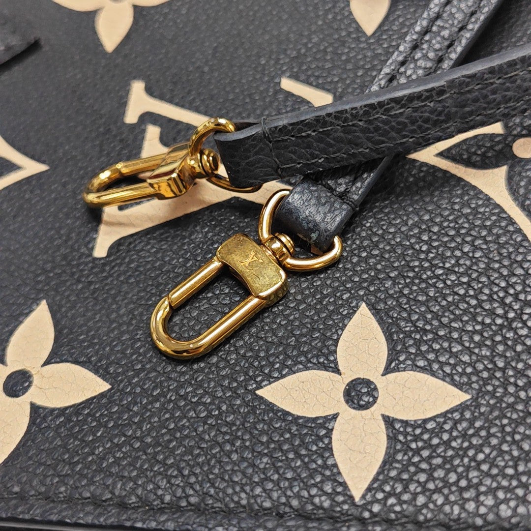 SAC PLAT Mini Monogram Calfskin Black