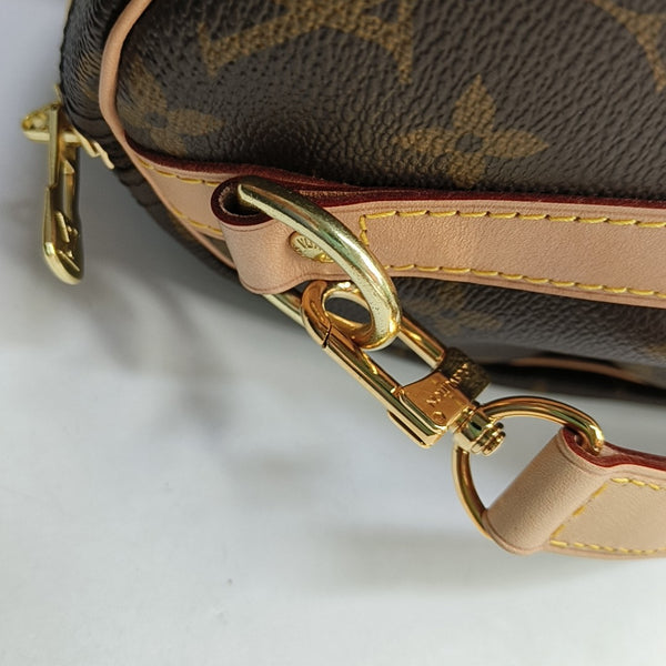 SPEEDY 30 Monogram Coated Canvas Brown