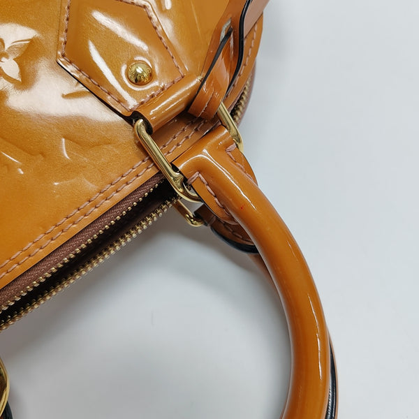 ALMA BB Monogram Patent Leather Yellow