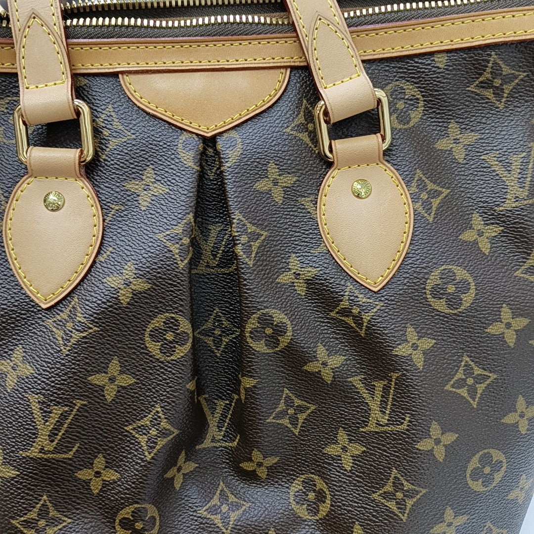 PALERMO PM Monogram Coated Canvas Brown