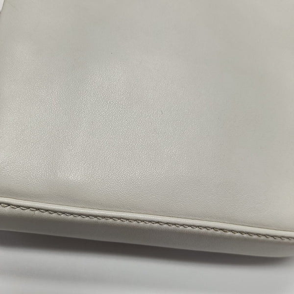 Quilted Calfskin Tote Bag White