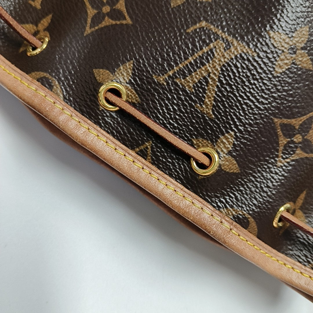 NÉONOÉ Nano Monogram Coated Canvas Brown