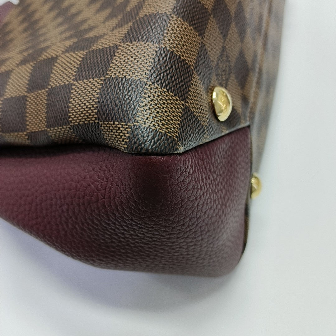 BRITTANY BB Damier Ebene Coated Canvas Brown