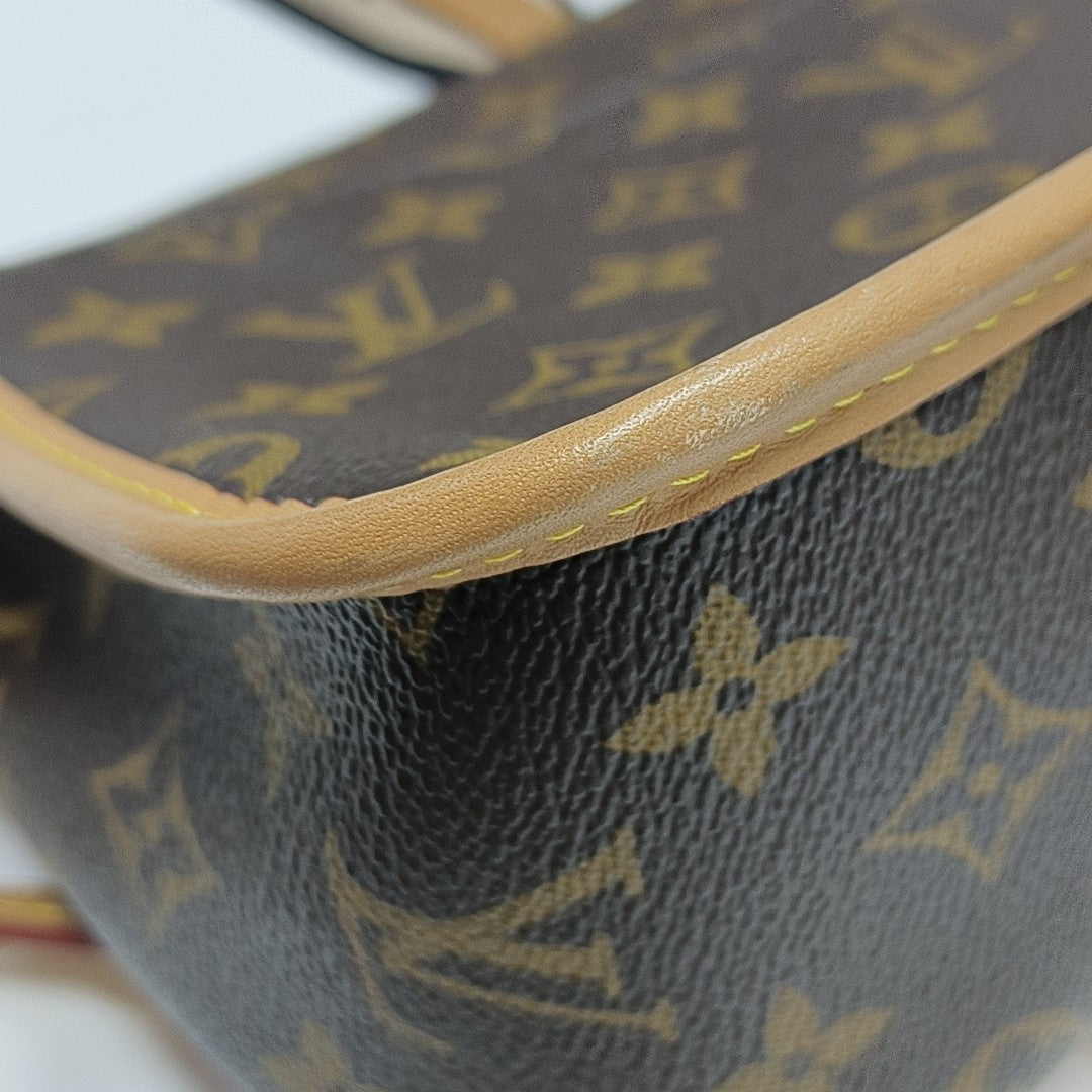 DIANE Monogram Coated Canvas Brown