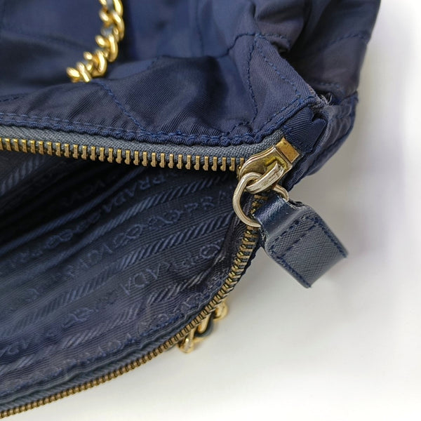 Re-Edition 1995 Chaîne Quilted Nylon Blue