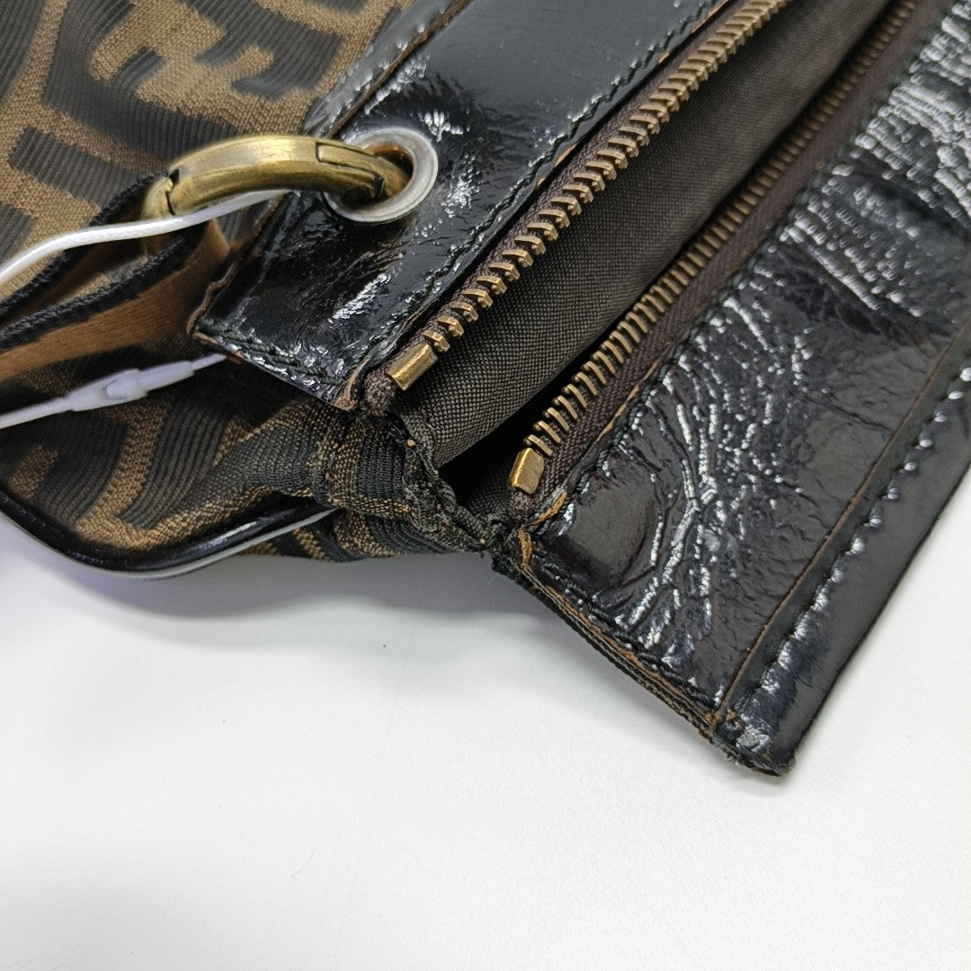 Canvas Shoulder Bag Brown
