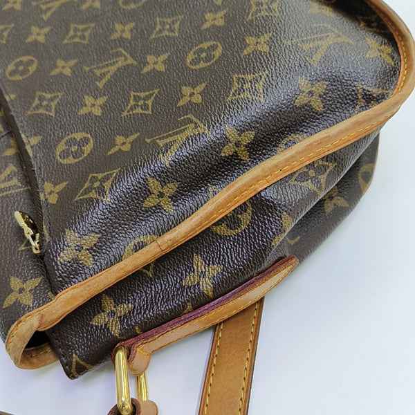 MENILMONTANT MM Monogram Coated Canvas Brown