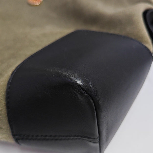 Suede Shoulder Bag Small Brown