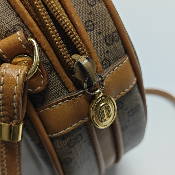 Monogram Coated Canvas Shoulder Bag Brown