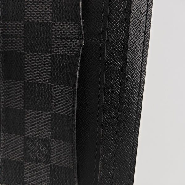 DAMIER EBENE MM Damier Graphite Coated Canvas Gray Wallet