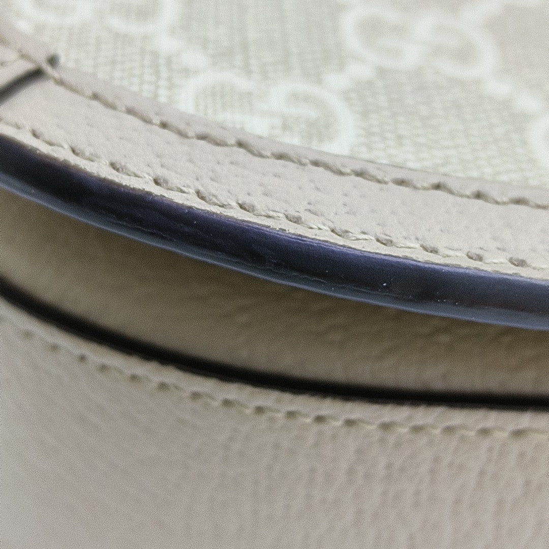 Horsebit 1955 Small Monogram Coated Canvas Beige