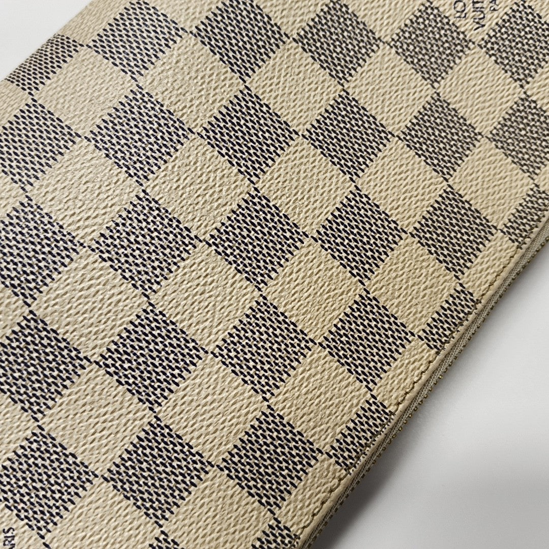 EVA Damier Azur Coated Canvas White