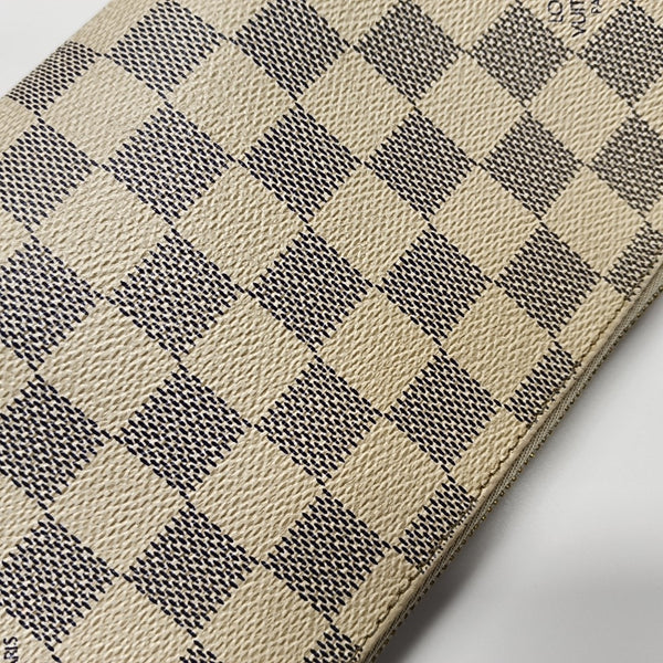 EVA Damier Azur Coated Canvas White