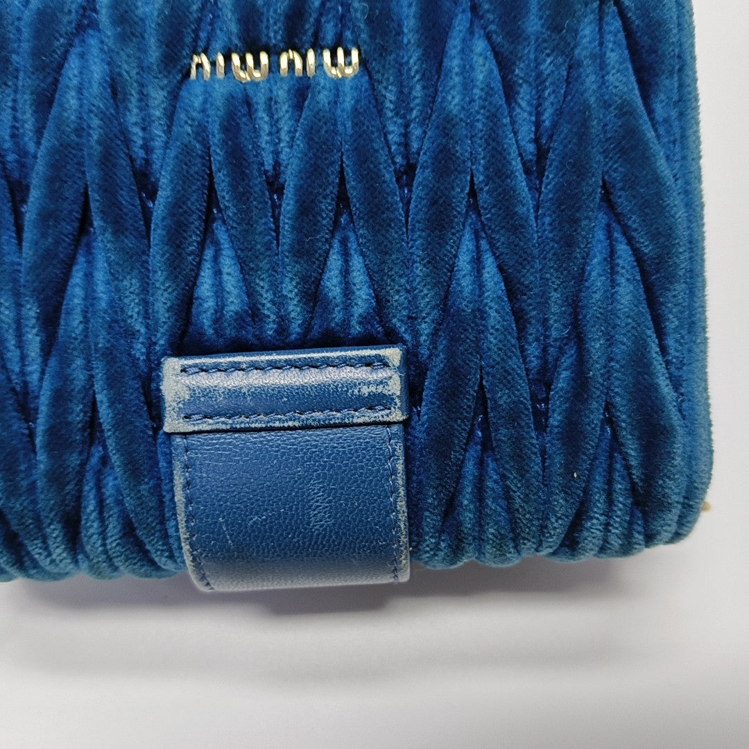 My Miu Mini Velvet Blue