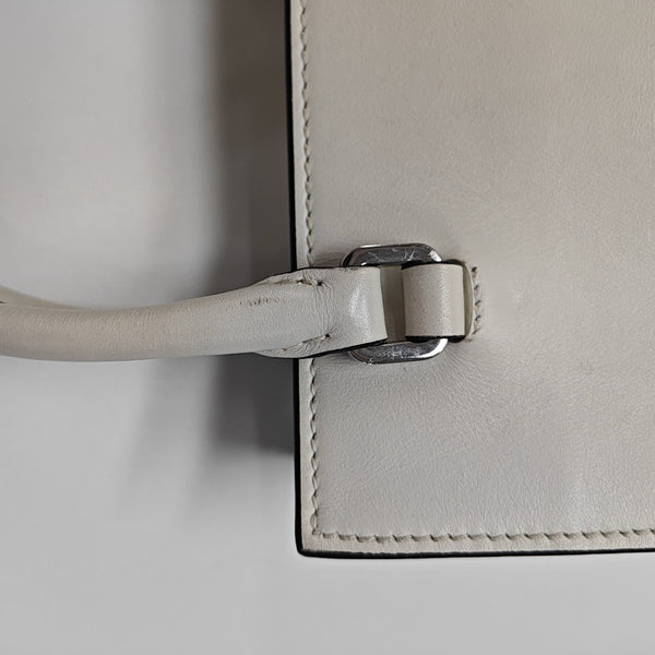 Calfskin Shoulder Bag White