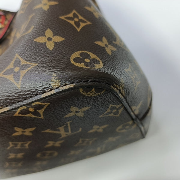 NÉONOÉ MM Monogram Coated Canvas Brown