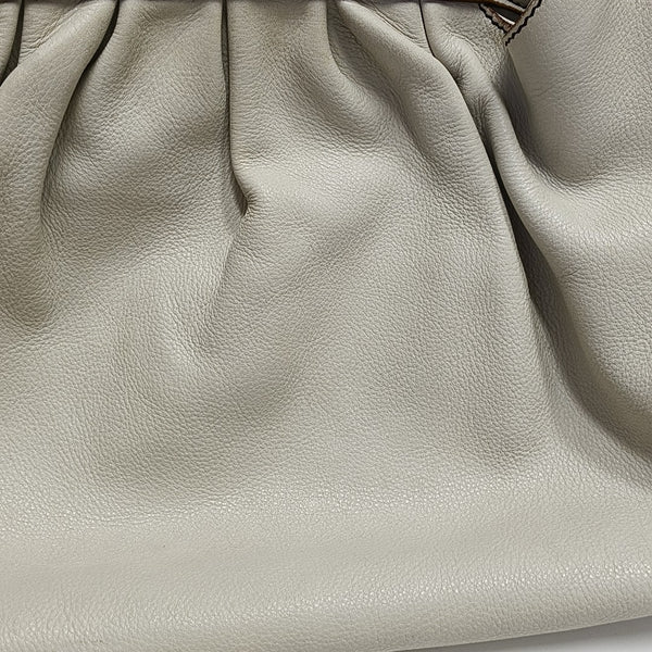 Calfskin Top Handle Bag White