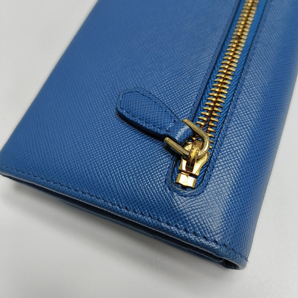Leather Wallet Blue