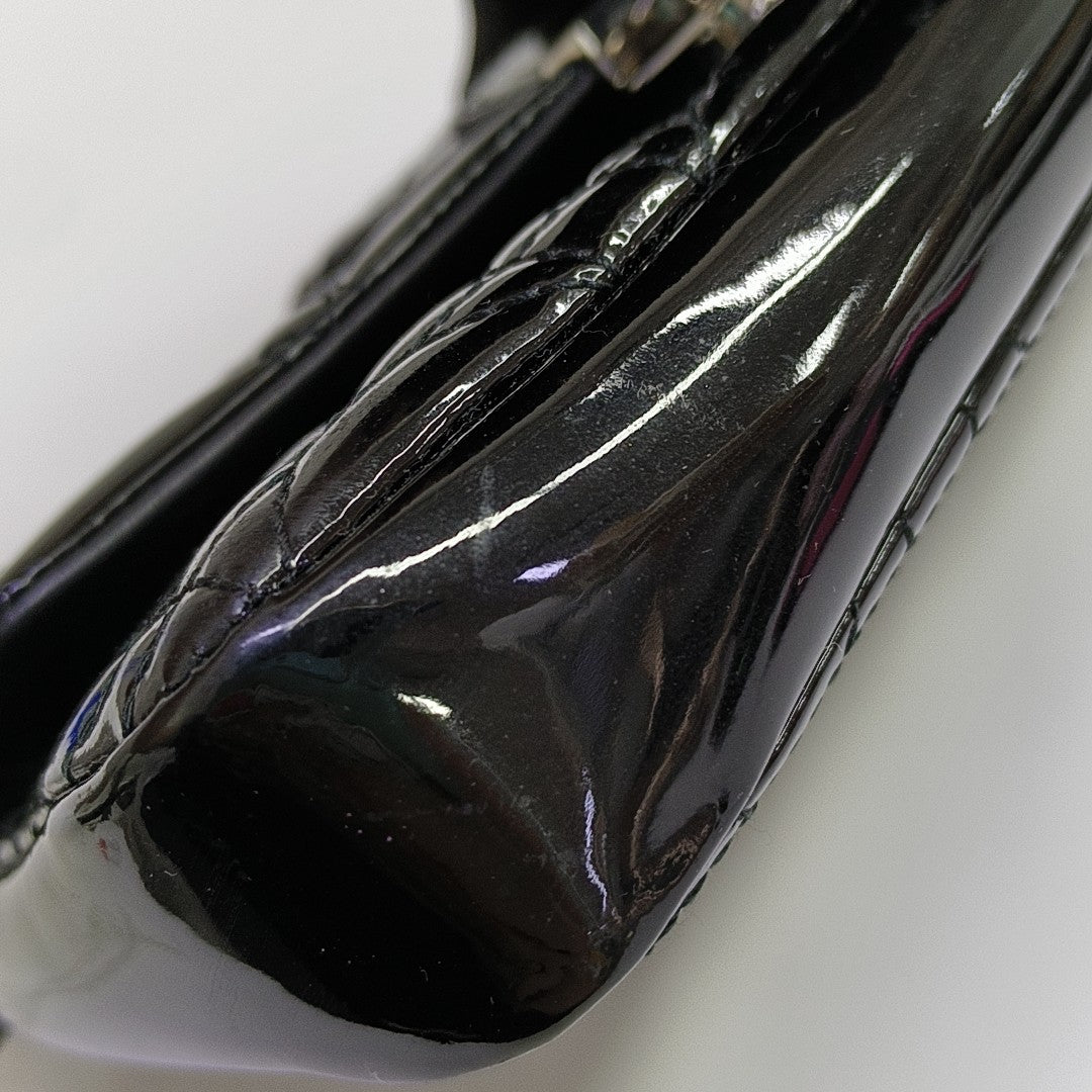 Miss Dior Cannage Patent Leather Black