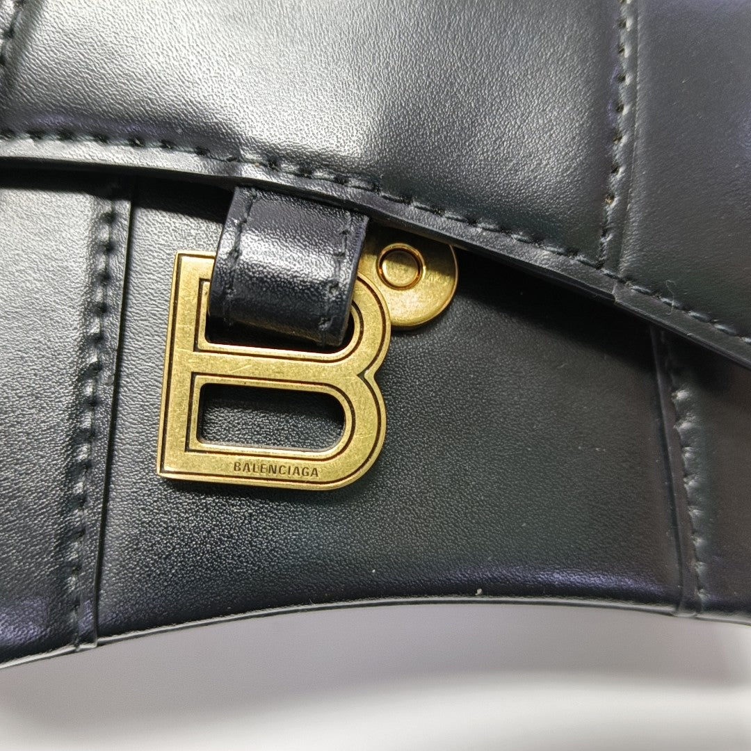 Hourglass Mini Calfskin Black