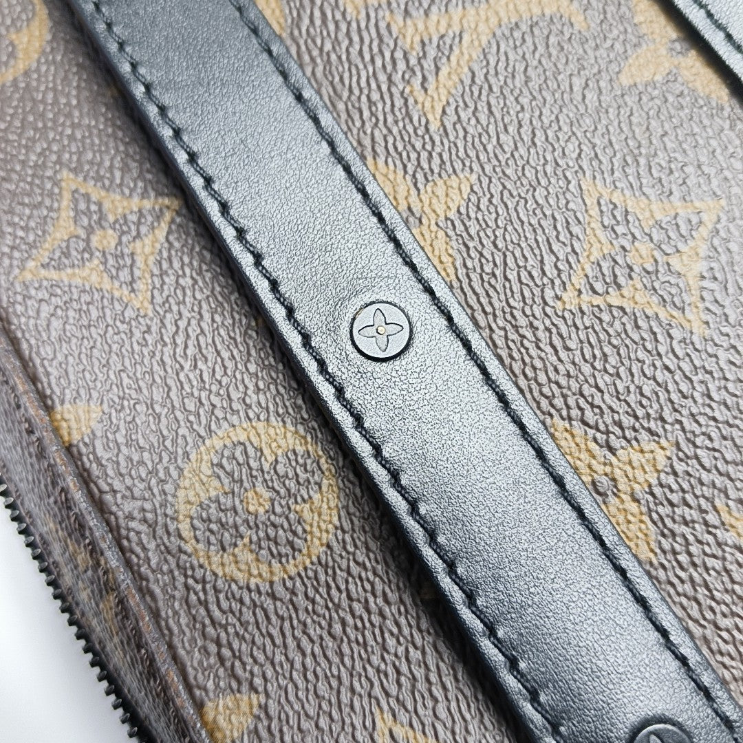 SOFT TRUNK Monogram Coated Canvas Brown