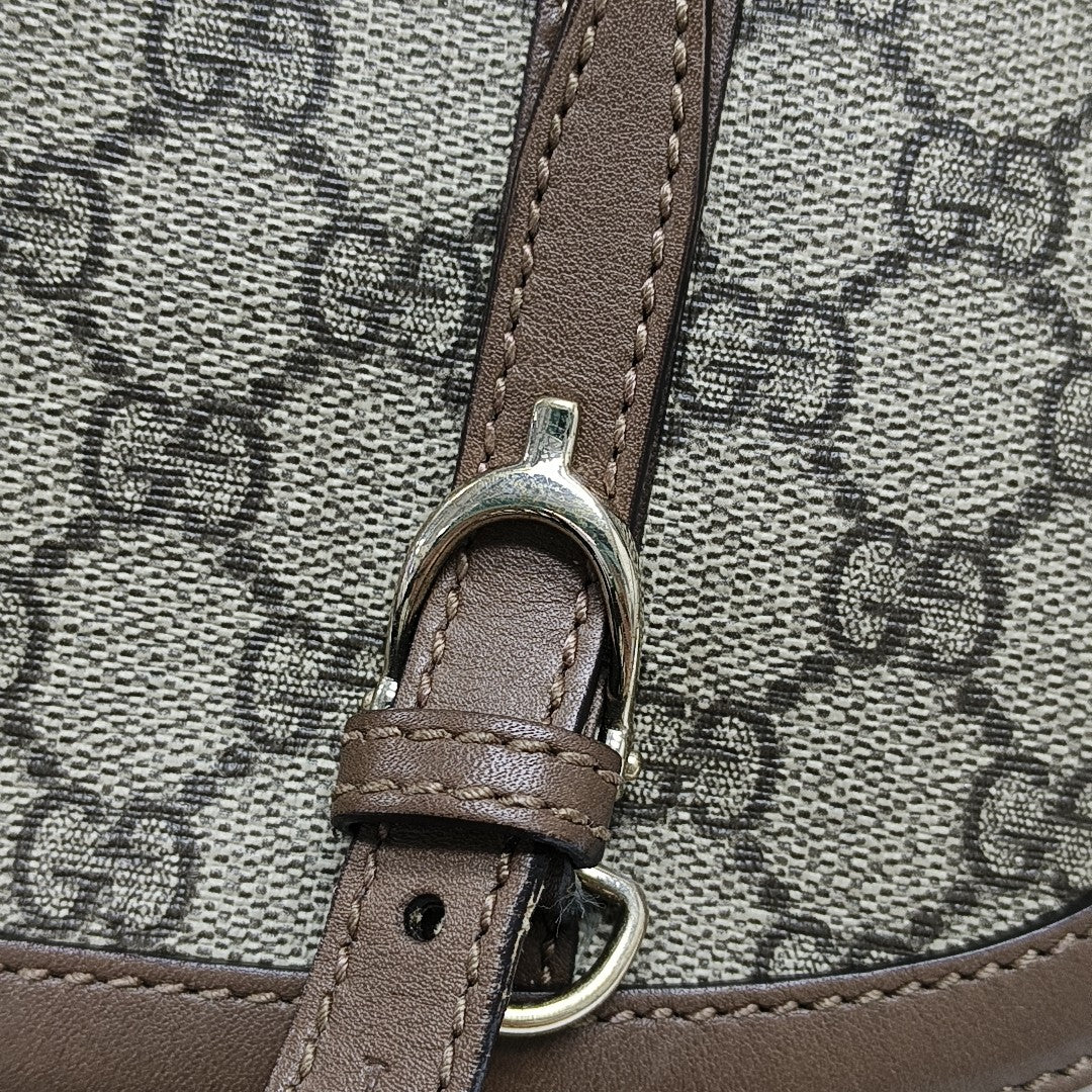 Microguccissima Monogram Coated Canvas Beige