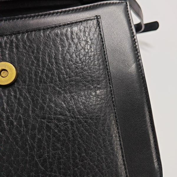 Calfskin Shoulder Bag Black